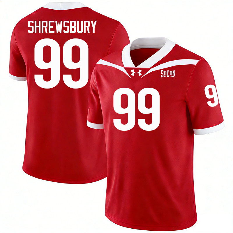 Virginia Military Institute Keydets #99 Ben Shrewsbury College Football Jerseys,Uniforms-Red